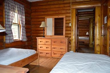 Bedroom at Stub Creek cabin