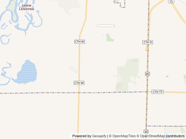 Map of Hucklberry Acres Campground location at New London, WI, United States