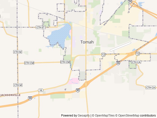 Map for Tear Drop Fun near Tomah, MN
