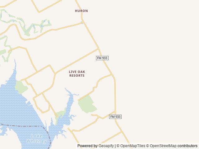 Map of Thousand Trails - Lake Whitney RV Campground location at West Whitney, TX, United States