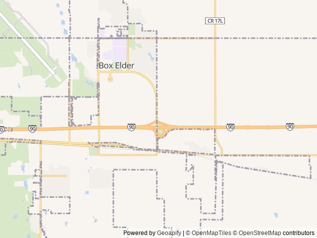 Map of Love's RV Stop-Box Elder SD 602 location at Box Elder, SD, United States