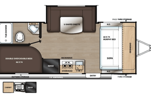 Orlando Bunkhouse Trailer, EasyTow, Sleeps Up to 8