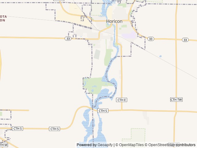 Map of The Playful Goose Campground location at Horicon, WI, United States