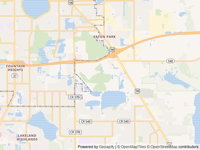 Map of Sanlan RV & Golf Resort location at Lakeland, FL, United States