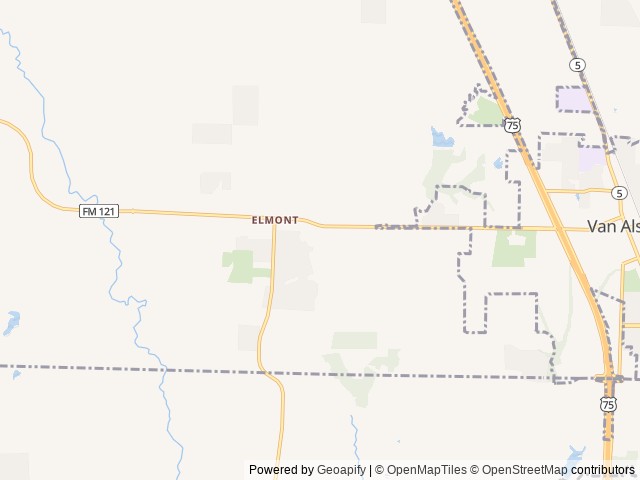 Map for "PARADISE" 2022 Platinum Salem FSX 179DBKX near Van Alstyne, TX