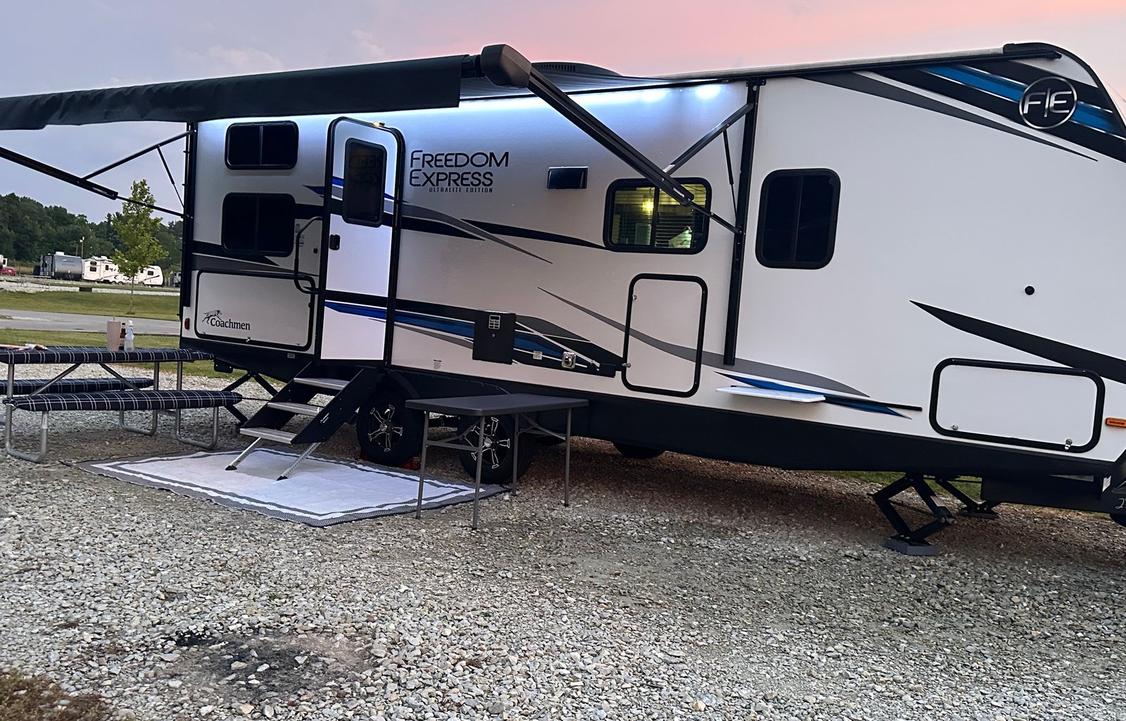 Ryan and Emily’s family friendly camper rental