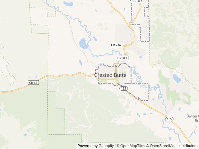 Map for 2021 Forest River RV Rockwood Geo Pro 20BHS near Crested Butte, CO