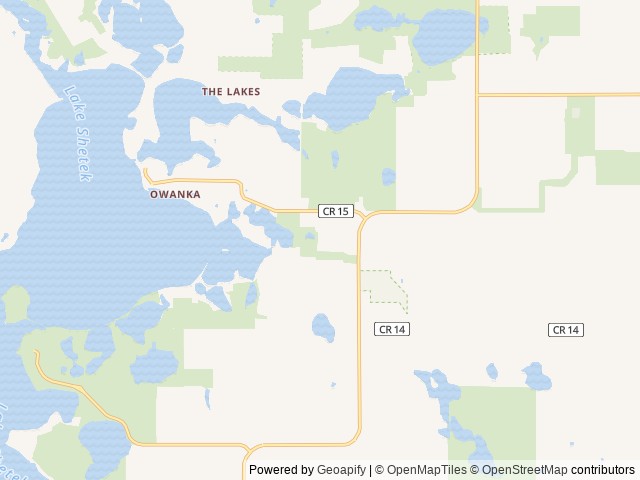 Map of Breezy Barnyard Campground location at Tracy, MN, United States