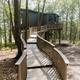 Walkway to the Gathering Space at Seguin Tree Dwellings in Gergetown Maine