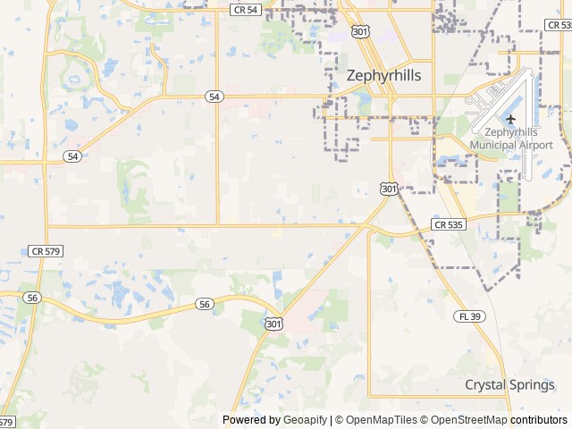 Map of Landing Resort (Age Restricted 55+) location at Zephyrhills, FL, United States