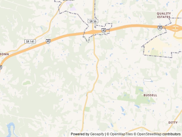 Map of Belle and Beau Acres location at Baxter, TN, United States