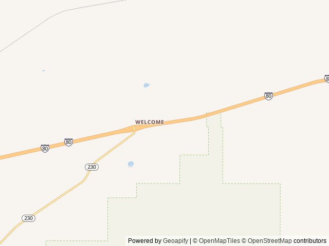 Map of Welcome Station RV Park location at Wells, NV, United States