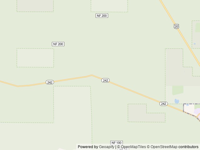 Map of Cold Springs Campground (OR) location at Sisters, OR, United States