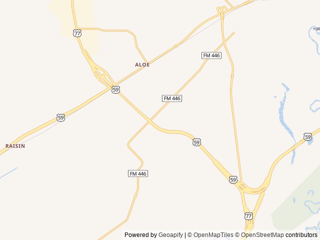Map of Southbound RV Park and Cabins location at Port O'connor, TX, United States