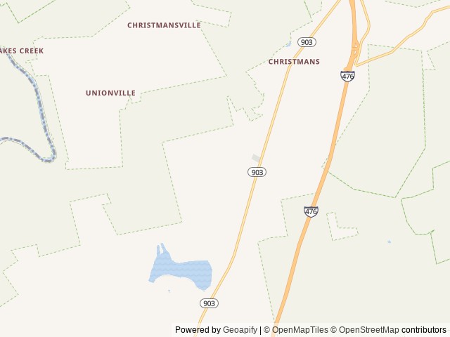 Map of Pocono Camp and Glamp location at Jim Thorpe, PA, United States
