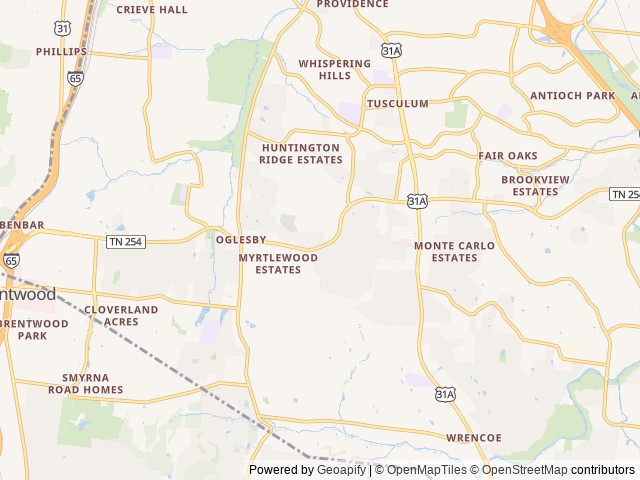 Map for 2019 TEARDROP TRAILER near Nashville, TN
