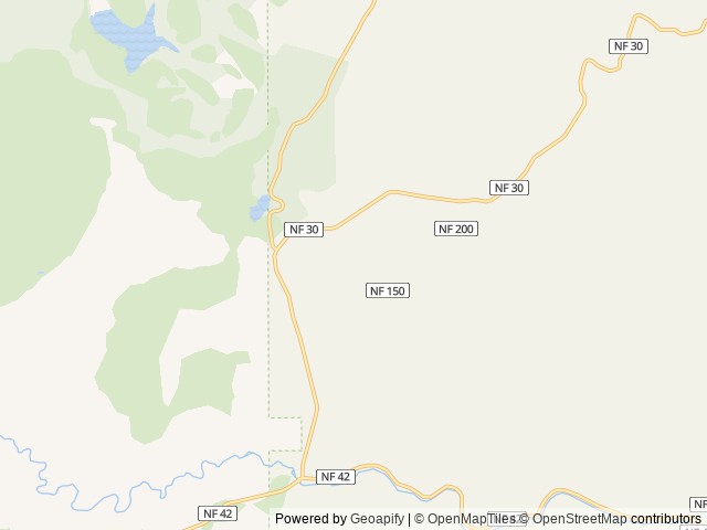 Map of Cold Springs Cabin - Ochoco Nf (OR) location at Prineville, OR, United States