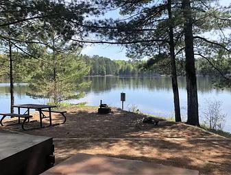 Lost Bay Campsite on Kabetogama Lake