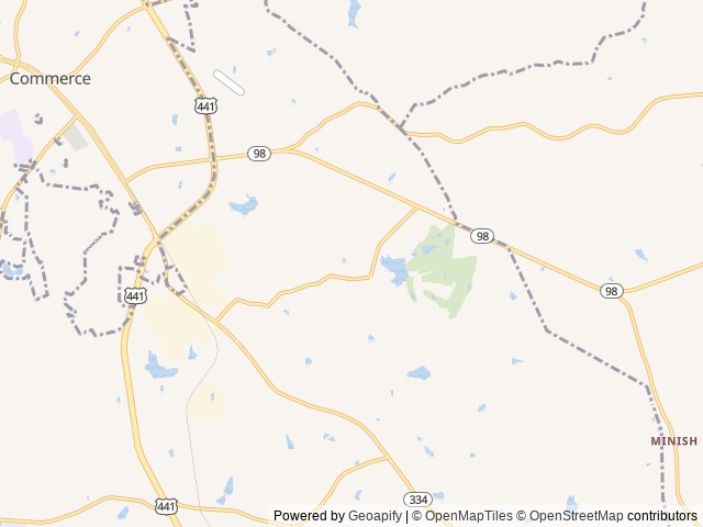 Map for 2016 Sierra 28RLS - BLUE MOON NIGHTS near Commerce, GA