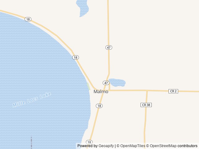 Map of Pete's Retreat Family Campground & RV Park location at Aitkin, MN, United States