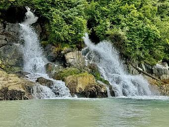 Berner's Bay waterfalls