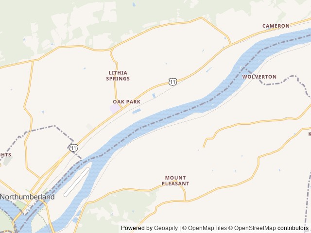 Map of Splash Magic RV Resort by Rjourney location at Northumberland, PA, United States