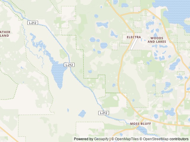 Map of Ocklawaha Prairie Restoration Area Hike-In SJRWMD location at Ocklawaha, FL, United States