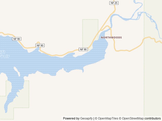 Map of Swift Forest - Managed by American Land & Leisure location at Cougar, WA, United States