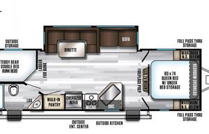 2019 Forest River RV Cherokee Alpha Wolf 26DBH-L