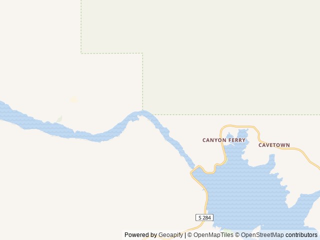 Map of Riverside Campground location at Helena, MT, United States