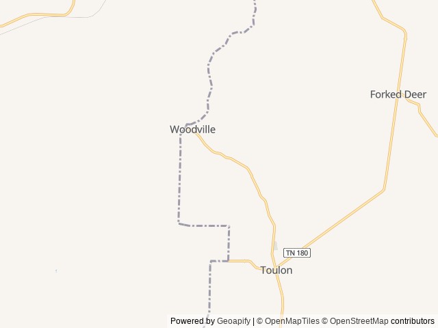Map for 2022 Dutchmen RV Coleman Lantern Series 286RK near Gates, TN