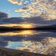 Sunset on Ellis Pond - a three minute walk from the Campground