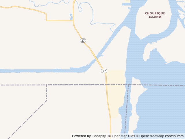 Map of Intracoastal Park location at Sulphur, LA, United States