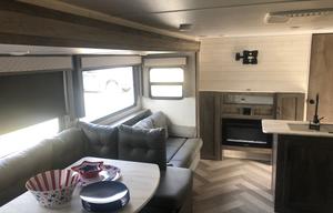 Family Glamper with bunkhouse and outdoor kitchen