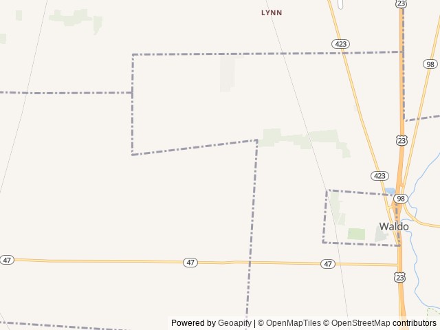 Map for 2025 Forest River RV Wildwood Heritage Glen near Prospect, OH