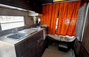 *Burning Man* Trailer setup on playa ready