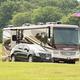 Spacious full-hookup RV site at Country Acres Campground near Lancaster PA, perfect for big rigs.