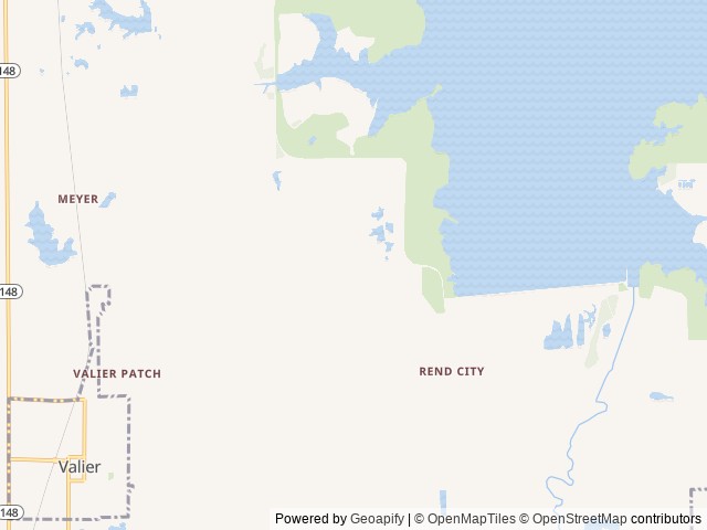 Map of Shagbark Group Area location at Sesser, IL, United States
