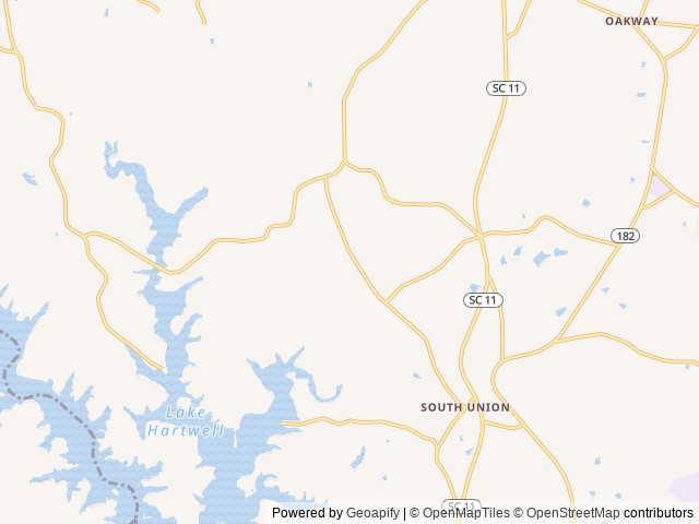 Map of Camp Tails and Trails location at Westminster, SC, United States