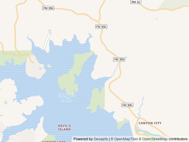 Map of Lake Pointe RV & Condo Resort location at Wimberley, TX, United States