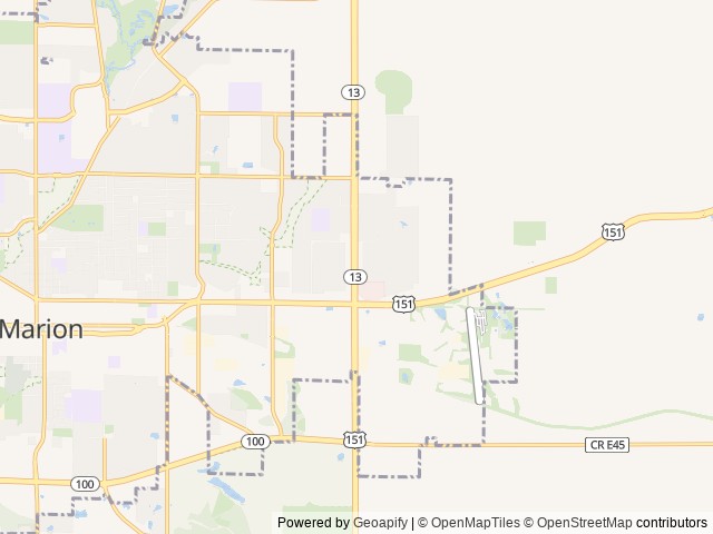 Map for 2024 Dutchmen RV Voltage V-Series 3800 near Marion, IA
