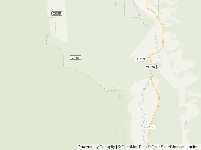 Map of Stub Creek Cabin location at Fort Collins, CO, United States