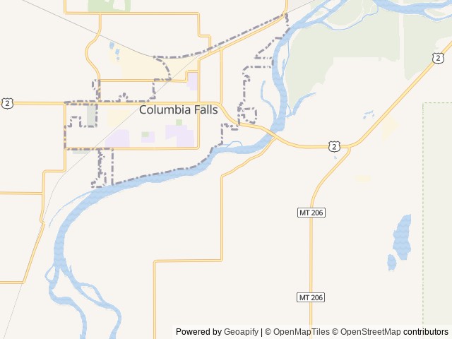 Map for Rose and Darrell's #406adventures near Columbia Falls, MT