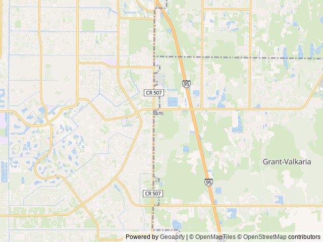 Map for 2024 East to West Entrada with Outdoor Kitchen near Palm Bay, FL