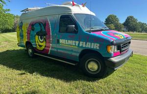 Custom van build out: Unique wrap; diesel heater