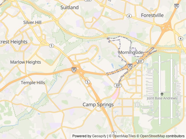 Map for Light & Cozy Camper - Adventure Awaits! near Camp Springs, VA