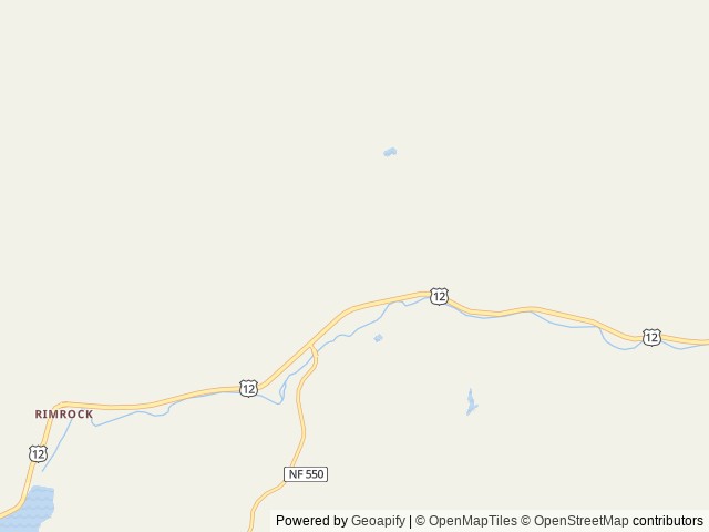 Map of Hause Creek Campground location at Naches, WA, United States