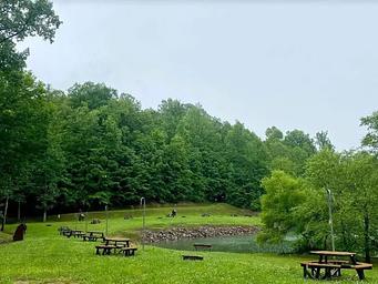 Dewey Lake Campground Shoreline Sites during the warm months of summer.