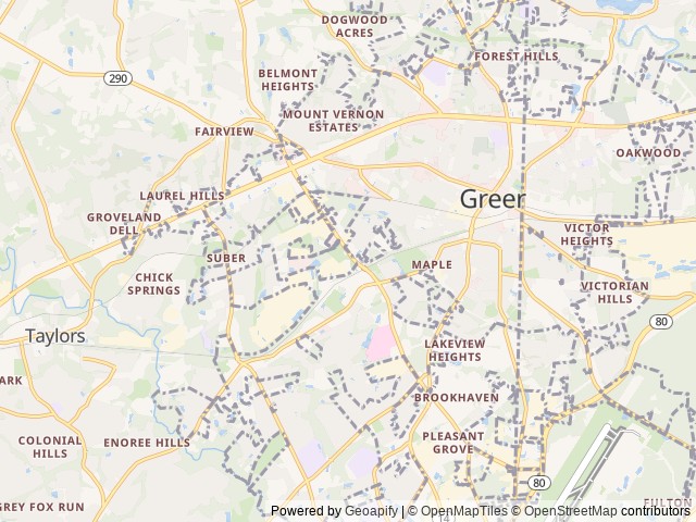 Map for Pack 'N Play near Greer, SC
