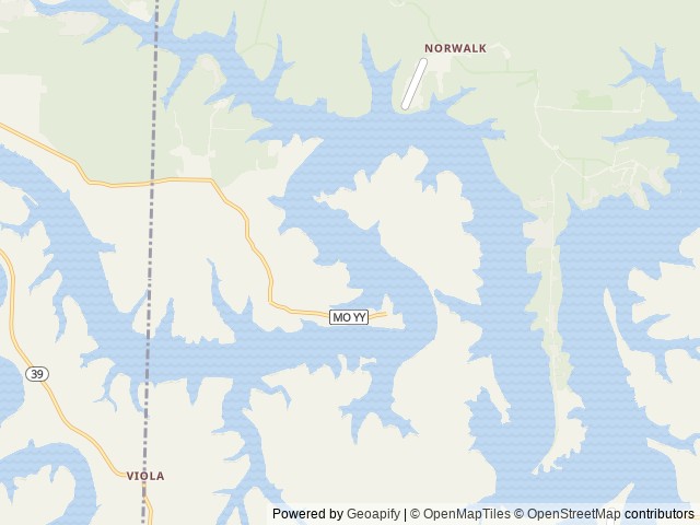 Map of Campbell Point location at Shell Knob, MO, United States